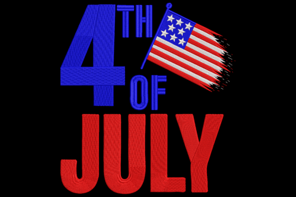 4th of July Embroidery: A Patriotic Masterpiece
