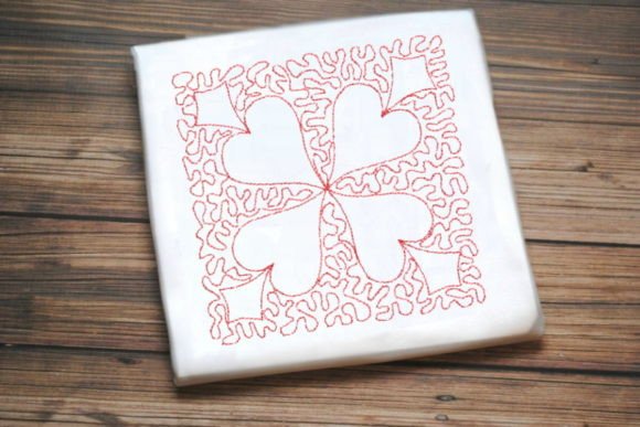 A Designer's Review: Lovely Red One Line Flower for Boutique Apparel