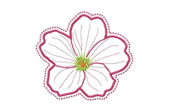 A Warm Review of the Pink Flower Applique Embroidery Design