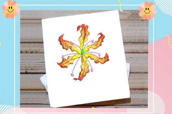 Beautiful Gradient Flower Embroidery Design Review