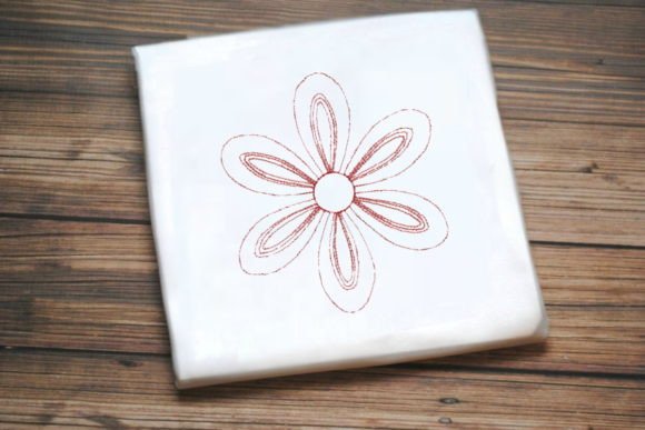 Cute Red One Line Flower: A Versatile Branding Asset