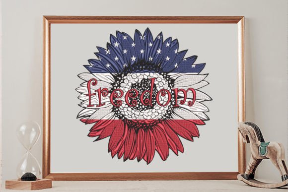 Flag USA Sunflower Freedom: A Whimsical Addition