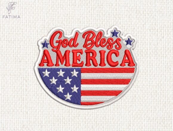 God Bless America Patch for Patriotic Gifts