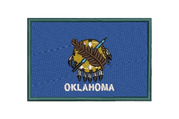 Oklahoma: A Bold and Festive Embroidery Design