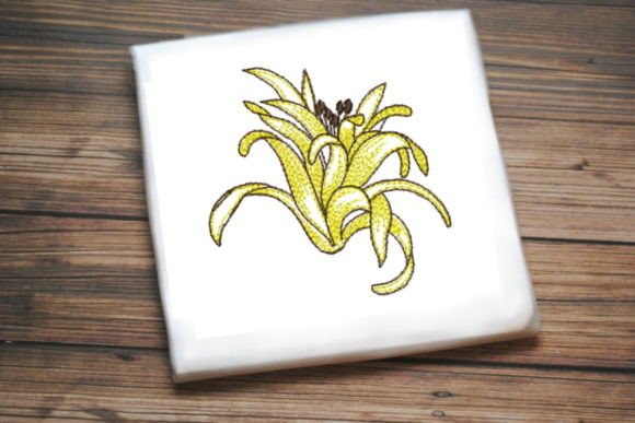 One Line Yellow Flower Embroidery Design Review
