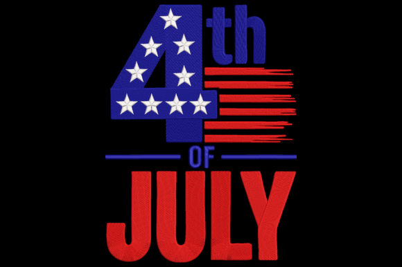 Patriotic American Flag: A Bold 4th of July Design