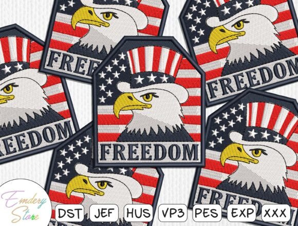 Patriotic Eagle Patch for Boutique Apparel