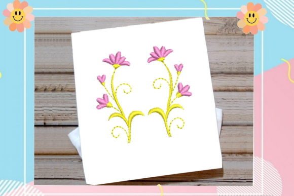 Pink Cute Flower Embroidery Design Review