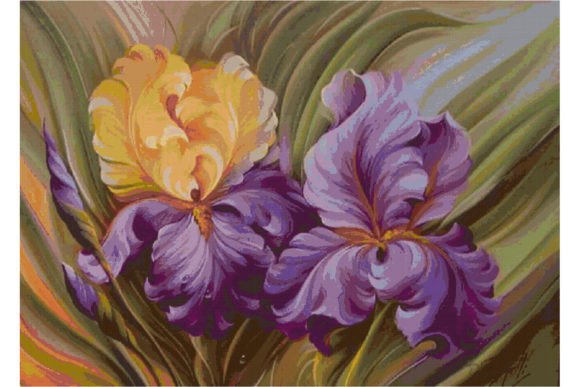 Review: Counted Cross Stitch Pattern-Flowers 134