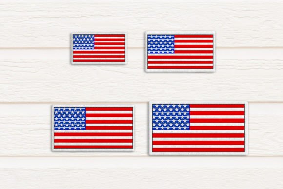 US Flag ITH Feltie Applique for Gifts