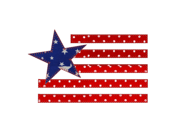 USA Flag Applique: A Perfect Patriotic Embellishment